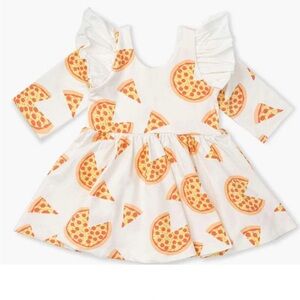Monica + Andy 2T Girl’s Dress Pizza Pattern NWT